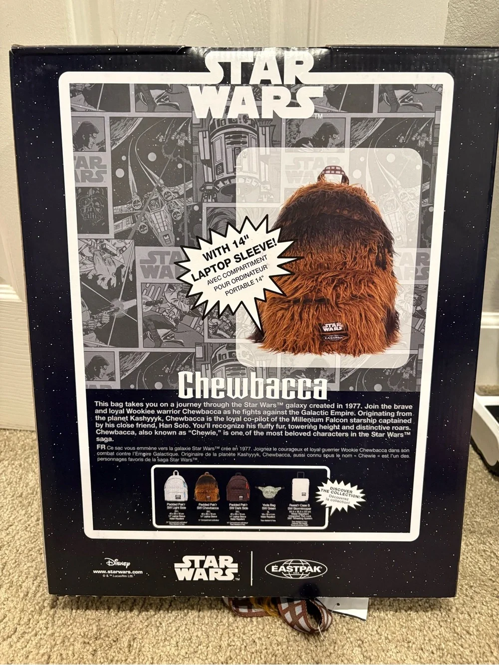 Eastpak Star Wars Chewbacca Backpack Rare New